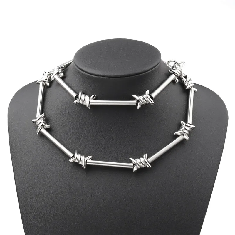 New Handmade Harajuku Gothic Metal Wind Bamboo Necklace Unisex Punk Pants Chain Wallet Chain Japanese Street Rock Style