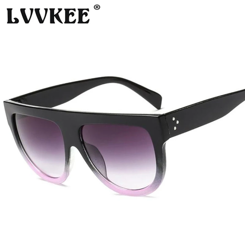 Популярные модные брендовые дизайнерские Винтажные Солнцезащитные очки LVVKEE с
