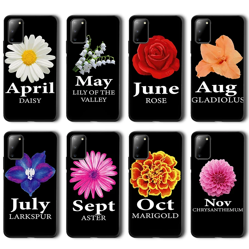 

Luxury Moonflower Case for Samsung Galaxy A51 S20 A50 A71 A70 S10 S9 S8 A20 A30 S A7 S10e Note 20 10 9 Plus Ultra Lite Black TPU