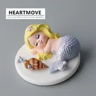 Силиконовая форма для торта русалка, новая форма для мыла ручной работы, рыбий хвост, вилка, сахар, декоративные инструменты для выпечки