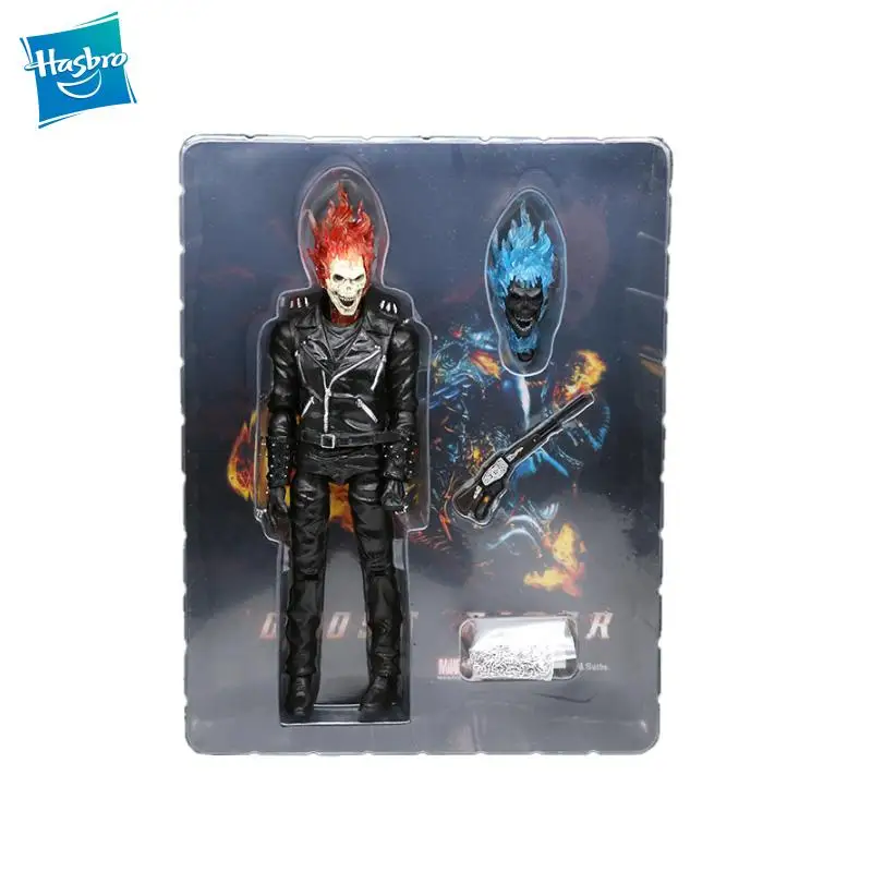 

24cm Original HASBRO Marvel Super hero Ghost Rider Movable joints Move Action Anime Toy figures For Children Model Toys