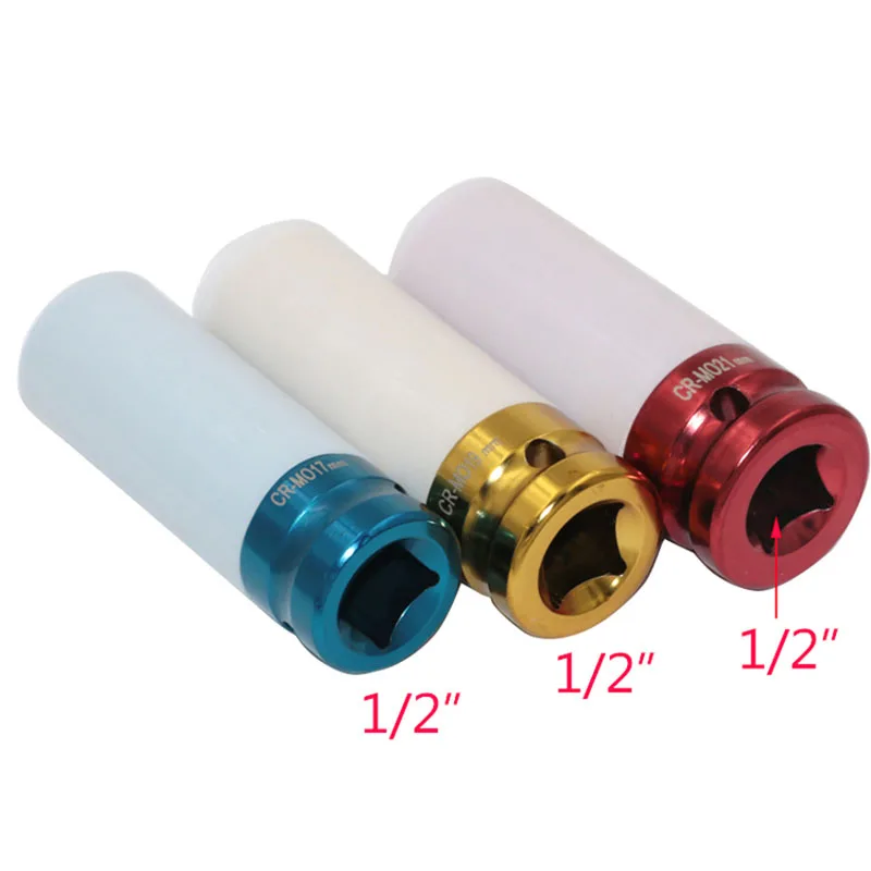 3 шт. тонкая настенная ударная гайка гнездо из сплава колесо 1/2 дюйма набор