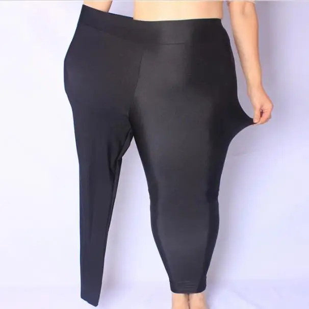 Офисные леггинсы размера плюс с высокой эластичной талией Стрейчевые брюки