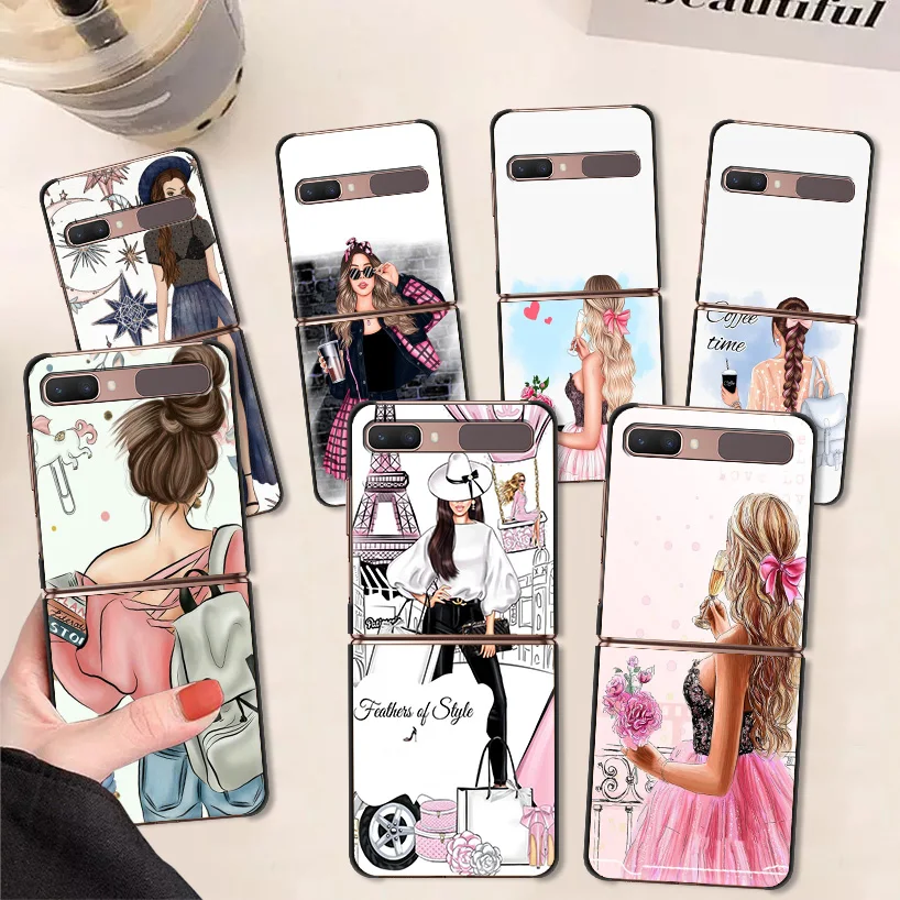 

Модный женский чехол для телефона с изображением босса, чехол для Samsung Galaxy Z Flip3, задняя крышка для Galaxy Z Flip 3 Z, флип-чехол для телефона, мягкий ч...