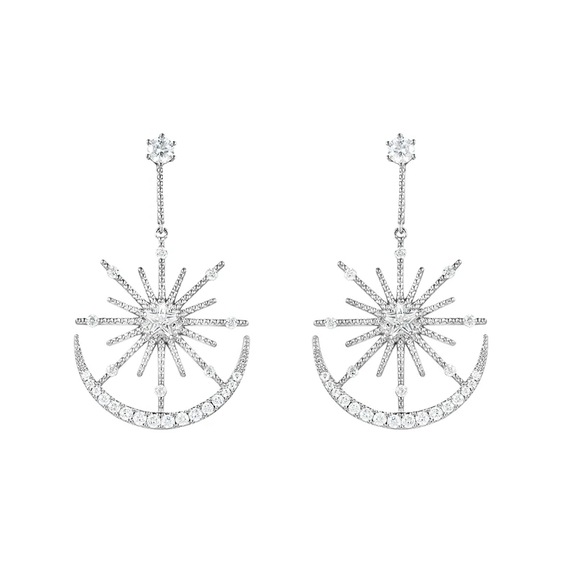 Серьги-капельки WEIMANJINGDIAN из меди с кубическим цирконием