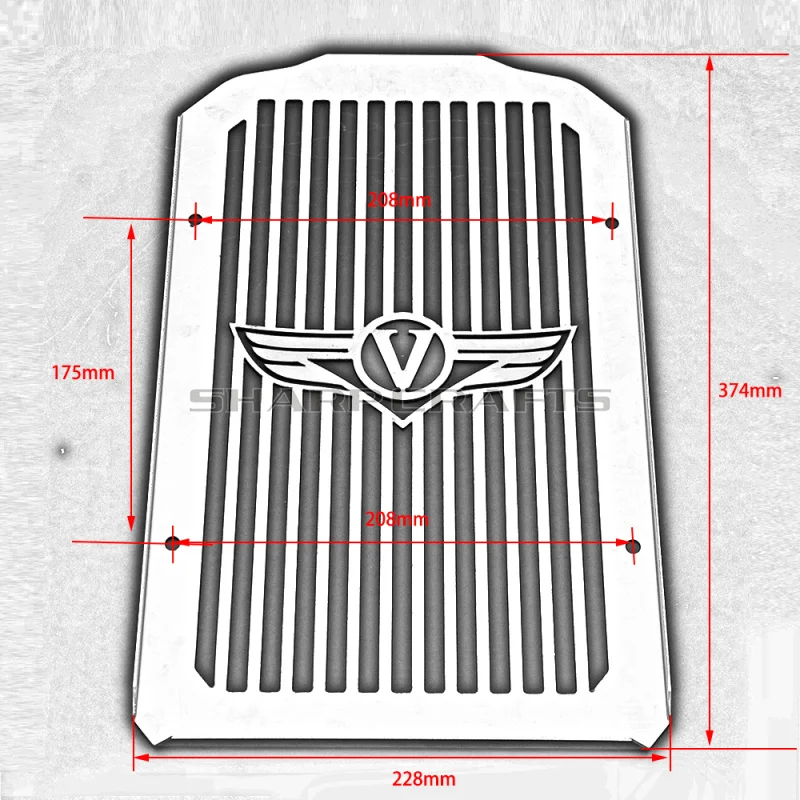 Мотоциклетная стальная крышка радиатора ободок решетка защита для KAWASAKI Vulcan 900 VN900