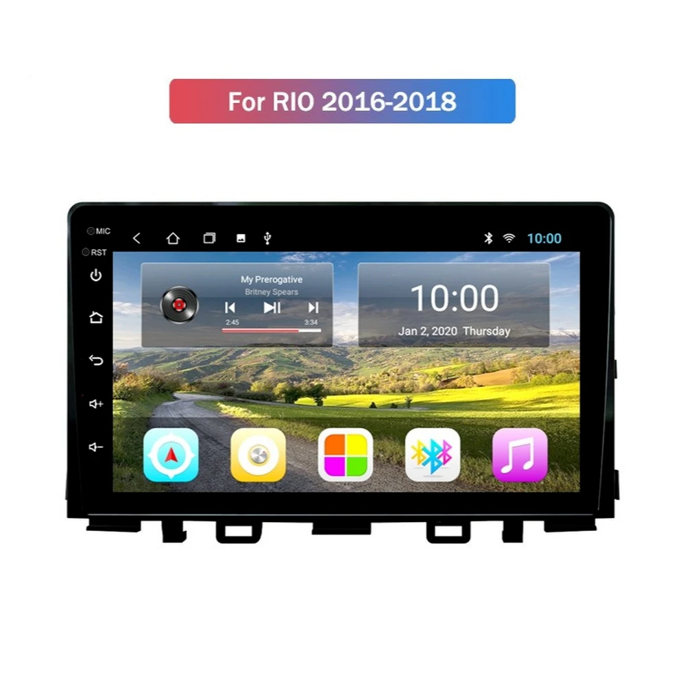 Автомобильный радиоплеер Android для KIA RIO 2016-2018 автомобильный GPS-навигатор с RDS BT