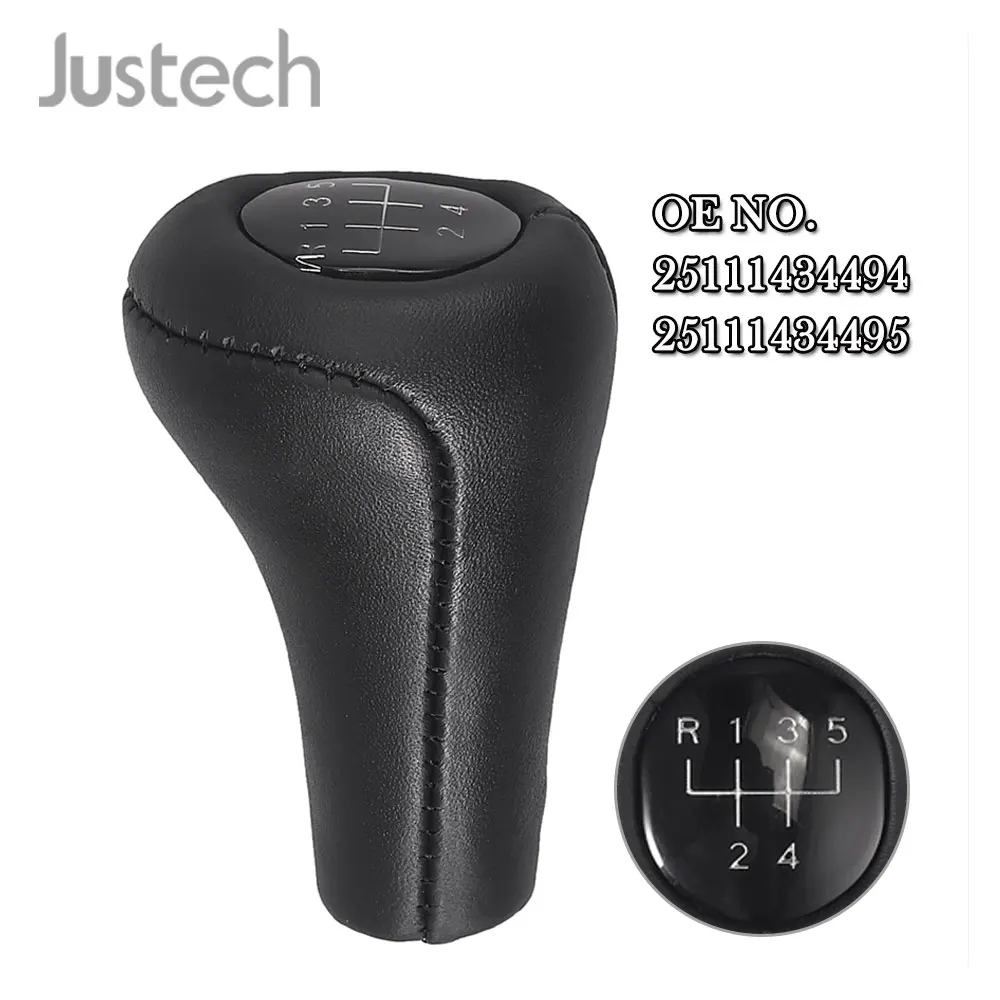Рычажная ручка Justech из натуральной кожи рычаг переключения передач 5 f. 25111434494 для