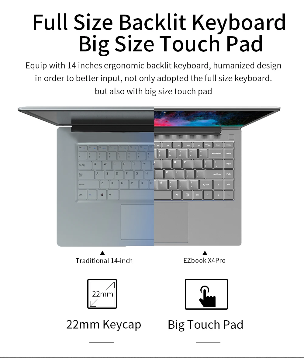 Jumper EZbook X4 Pro ноутбук 8 Гб 256 ГБ SSD 1" FHD дисплей Intel Core i3-5005U ноутбук двухдиапазонный Wifi Win 10 Ultraslim компьютер