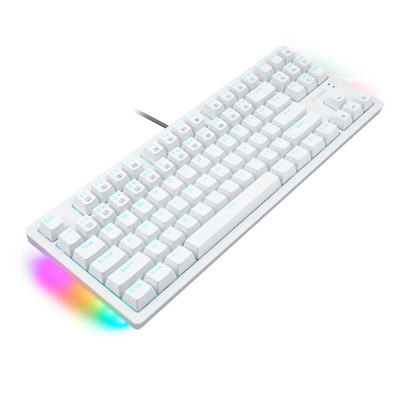 K-620 Mechanical Keyboard with Side Light E- Element 87 Keys Clicky Switch Led Backlit Wired | Компьютеры и офис