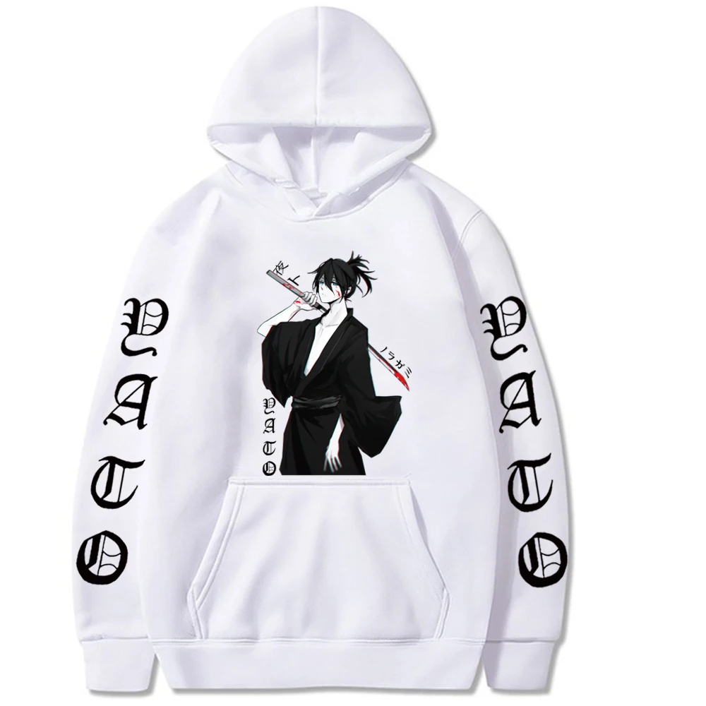 

Горячая аниме толстовка с капюшоном Noragami Yato модная свободная Мужская Ткань с длинным рукавом