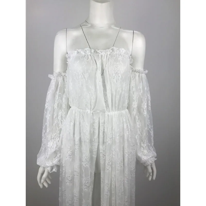 Lace Maxi Vestidos Maternity Photography Props Clothes Dresses For Photo Shoot Long Pregnancy Dress Gown | Мать и ребенок