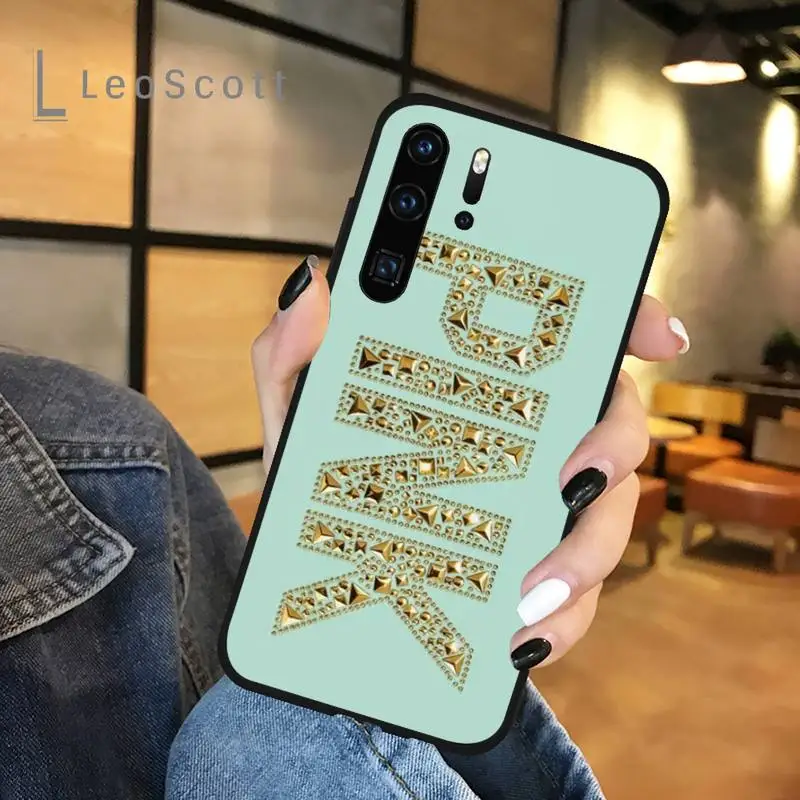 

pink Text glitter words Phone Case For Huawei honor Mate P 9 10 20 30 40 Pro 10i 7 8 a x Lite nova 5t