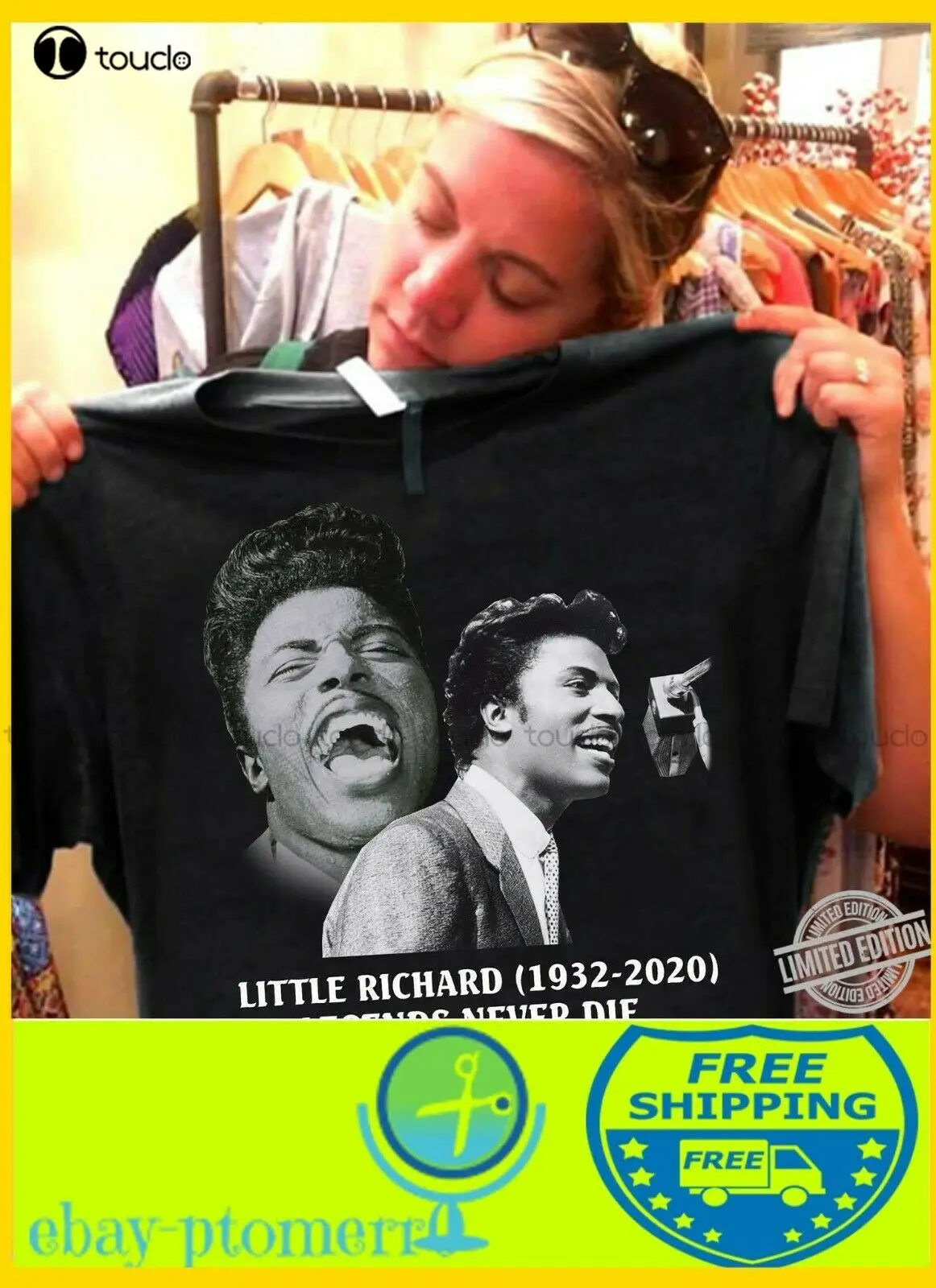 

Little Richard 1932- Legends Never Die Shirt Unisex Women Men Tee Shirt