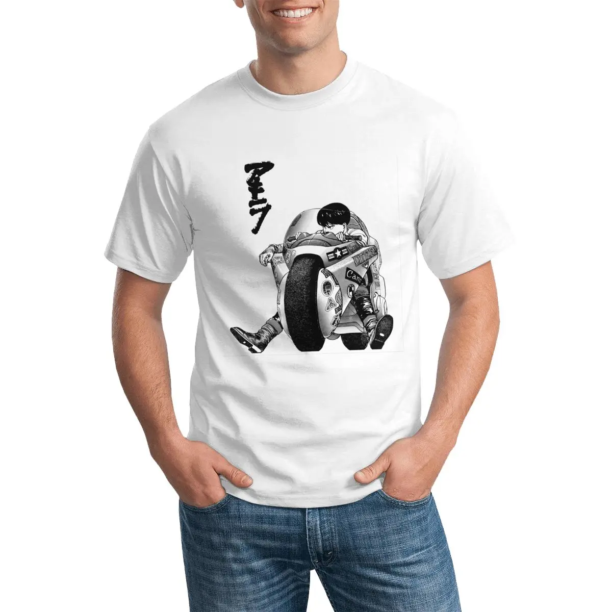Футболка мужская с коротким рукавом х/б принтом | Мужская одежда