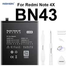 Original NOHON Battery For XiaoMi RedMi Note 4X BN43 4100mAh HongMi Note4X High Capacity Built-in Phone Li-polymer Bateria Tools