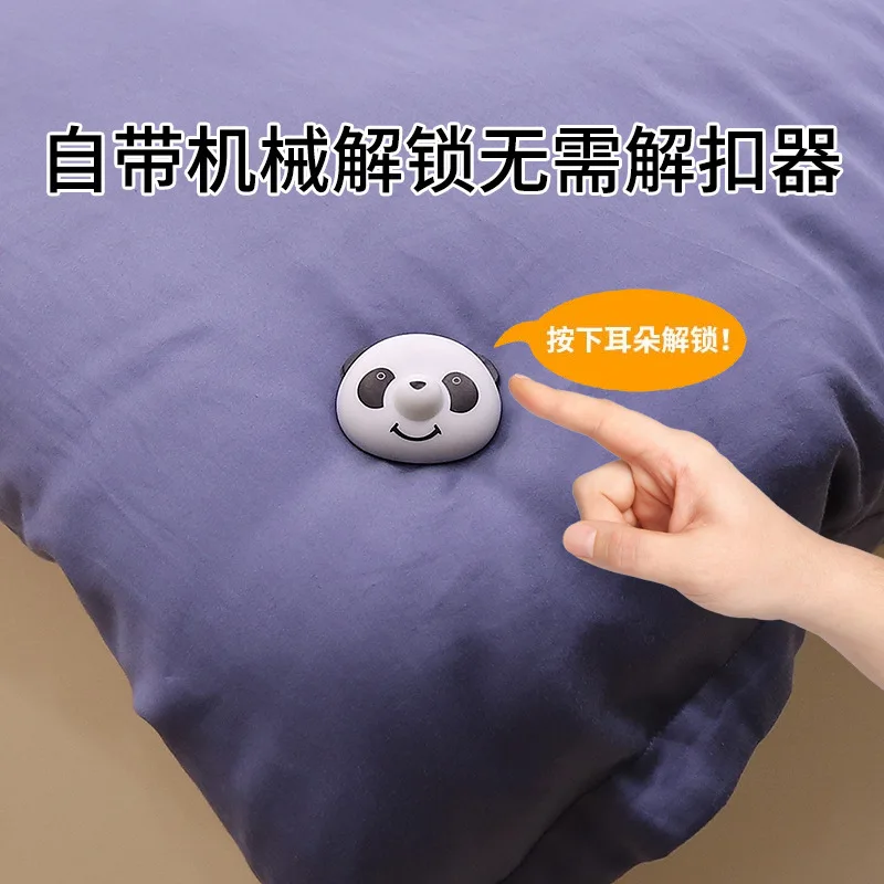 Panda-shaped Creative New Quilt Sheets Anti-separation Buckle Cover Fixed Needle Bedding Gadgets | Дом и сад