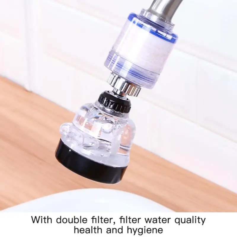 

Faucet Aerator 360 Rotatable Kitchen Chlorine Removal Purify Splash Proof Saving Tap Faucet Filter Water Saving Water Filter