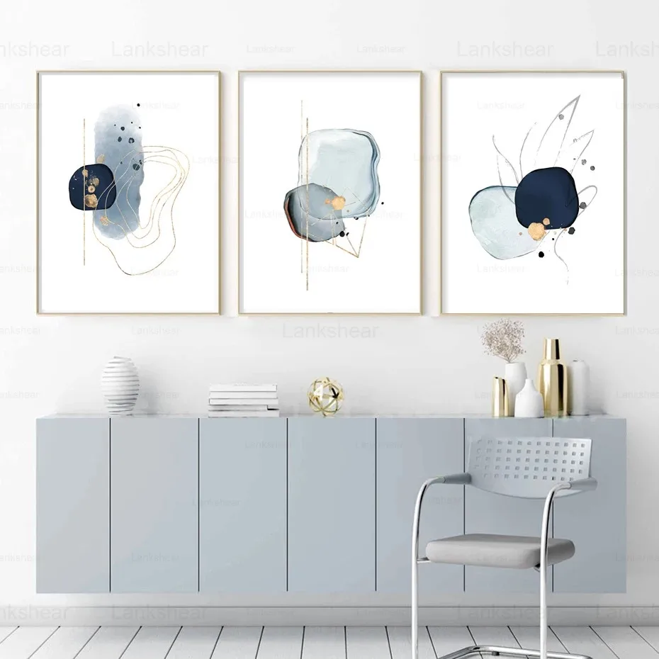 

Стиль рисования на холсте абстрактный геометрический принт бежевая розовая синяя Настенная картина для спальни и гостиной домашний Декор ...