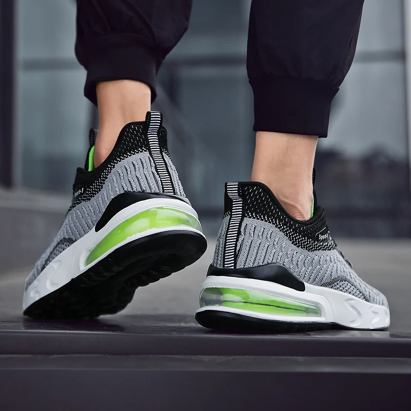 

sapato slip summer Sneakers zapatillas spring casuales lightweight mesh black sapatos breathable masculino sports leisure red