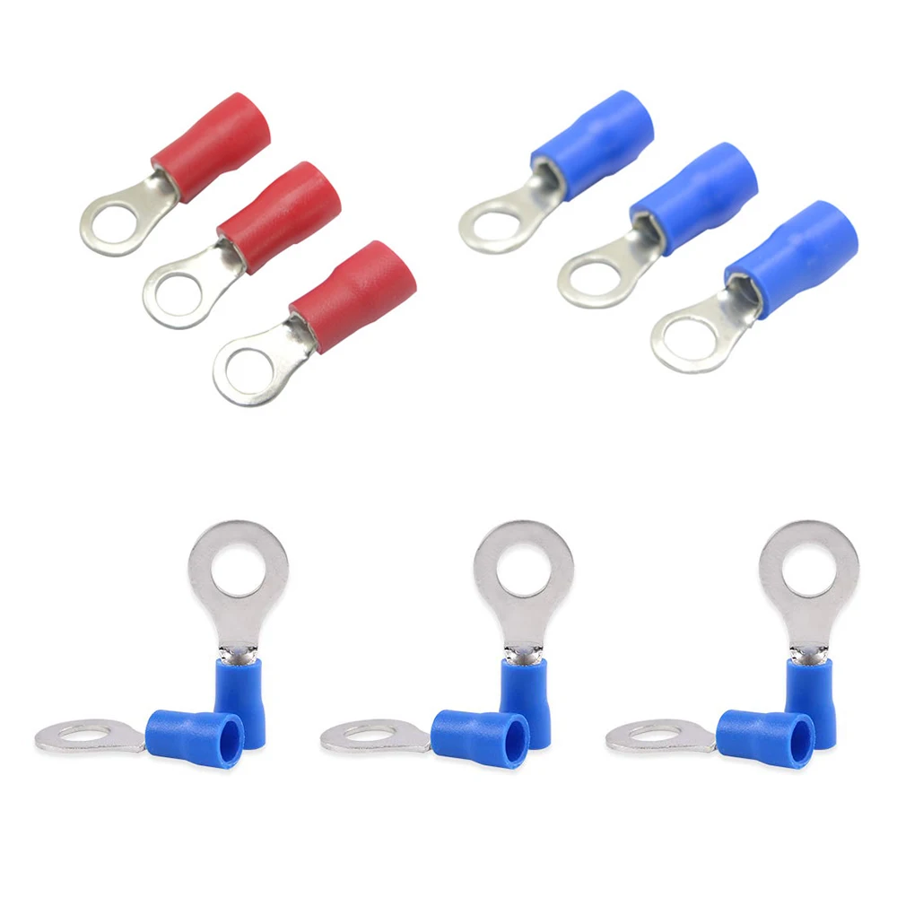 60 шт. кольцевые обжимные разъем для клемм проводов кабеля электрической вилки
