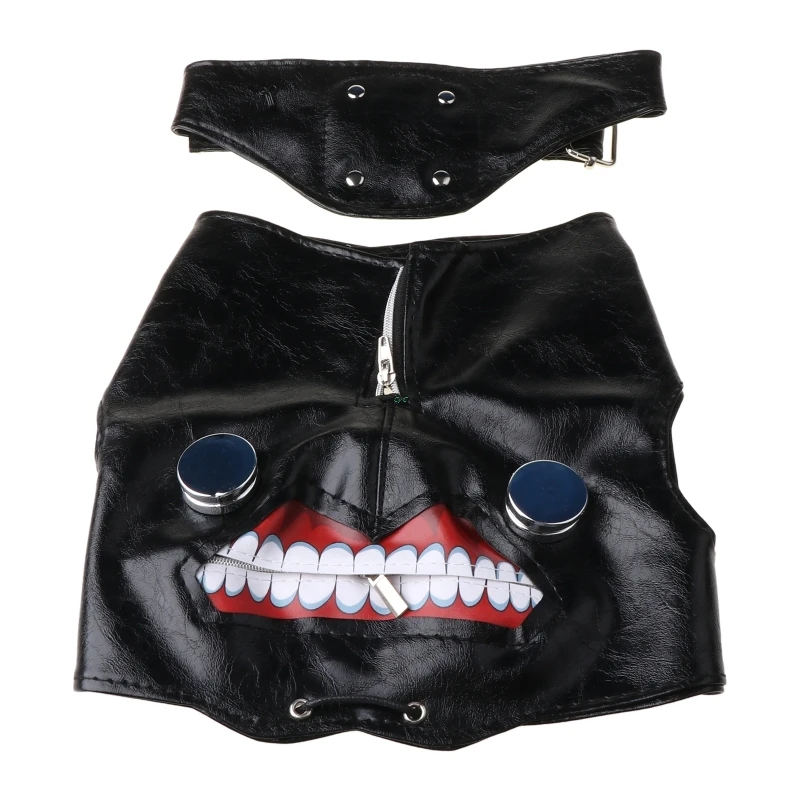 

3D Tokyo Ghoul Kaneki Ken Cosplay Mask with Eye Patch Halloween Costume Props Cosplay Supplies Party Decorations