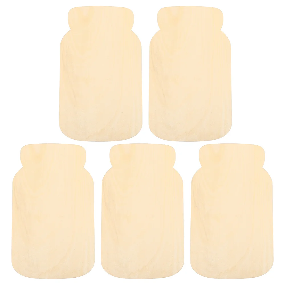 

5PCS Unfinished Wood Cutout Blank Wood Slices DIY Graffiti Shape Slice