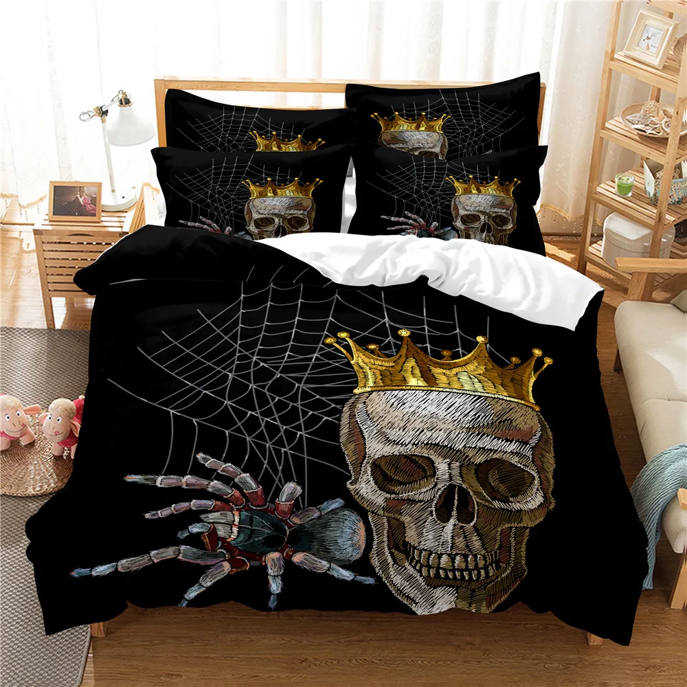

Skeleton 3D Bedding Set Queen Bedding Duvet Cover Set Bedding Set Bed Cover Cotton Queen Bedroom Bed Cover Set Bed Set Bedding