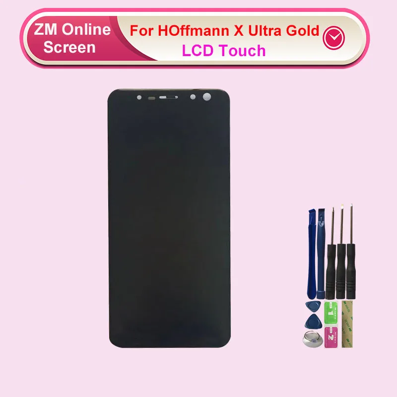 Для HOffmann X Ultra Gold ЖК-дисплей с сенсорным экраном дигитайзер сборка Замена с инструментами черный цвет 5,7 дюймов