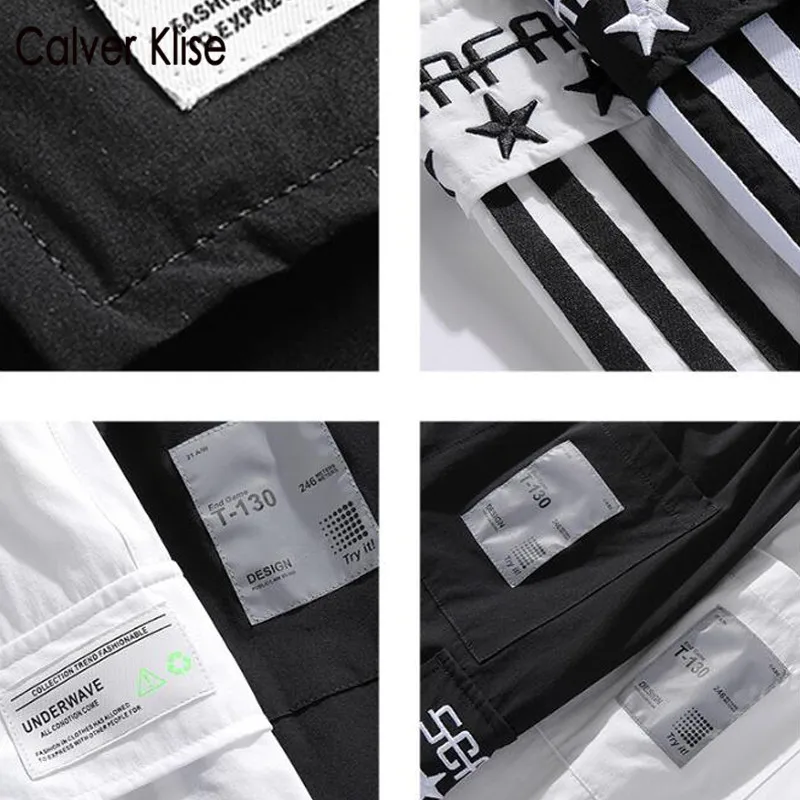 

Calver Klise 2021 Spring New Letter Embroidery Sweatpants Mens Loose Streetwear Hip Hop Fashion Casual Pants Joggers Trousers