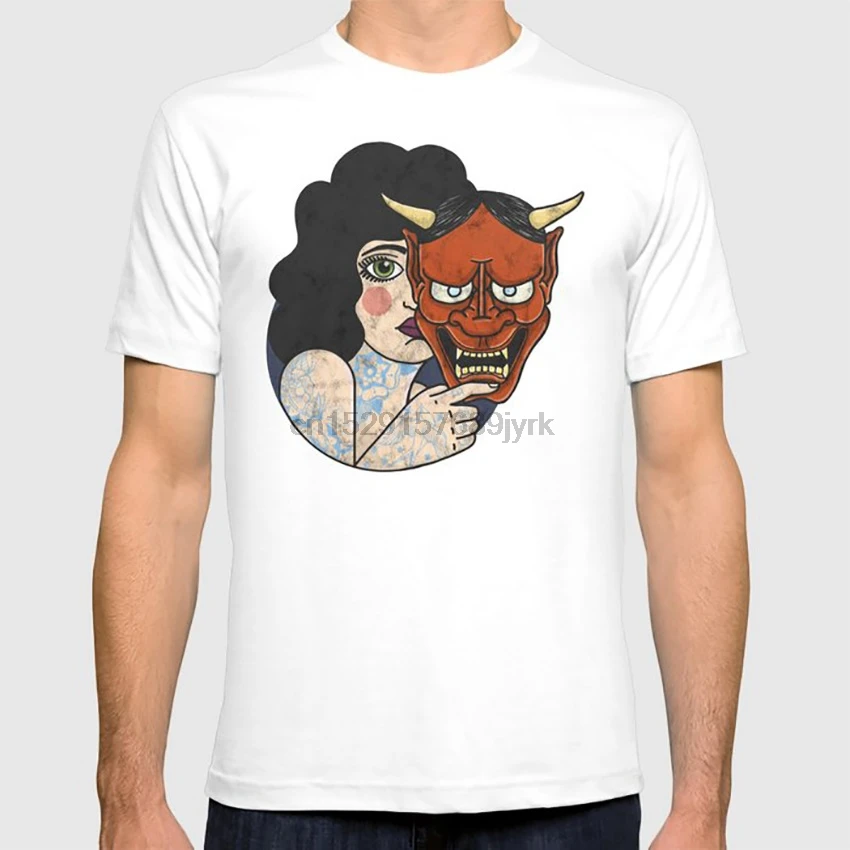 Hannya футболка в масках векторный иллюстратор художественное произведение