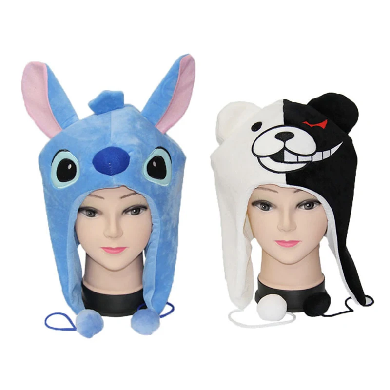 2020 животных Женские хлопковые ботинки с плюшевой подкладкой шляпа Косплэй