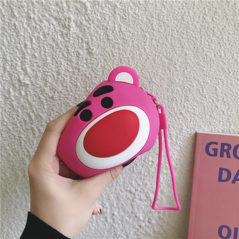 coin purse Новинка, силиконовый женский кошелек с мультяшным рисунком, мини круглый кошелек с карманом для монет, женские сумки, держатели для карт, роскошный брендовый прозрачный кошелек - Цвет: coin purse