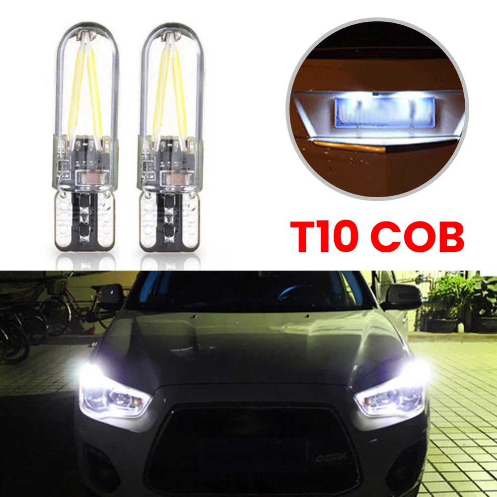 

10 шт. 6500 лм 194 K практичные COB лампы T10 168 W5W COB 8 SMD LED CANBUS яркая кварцевая белая лицензисветильник лампа