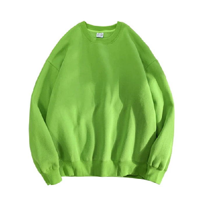 

Woman Solid Color O-Neck Sweatshirt Casual Loose Fit Hoodie Harajuku Aesthetic Streetwear Velvet Pullover White Tops Korean Pop