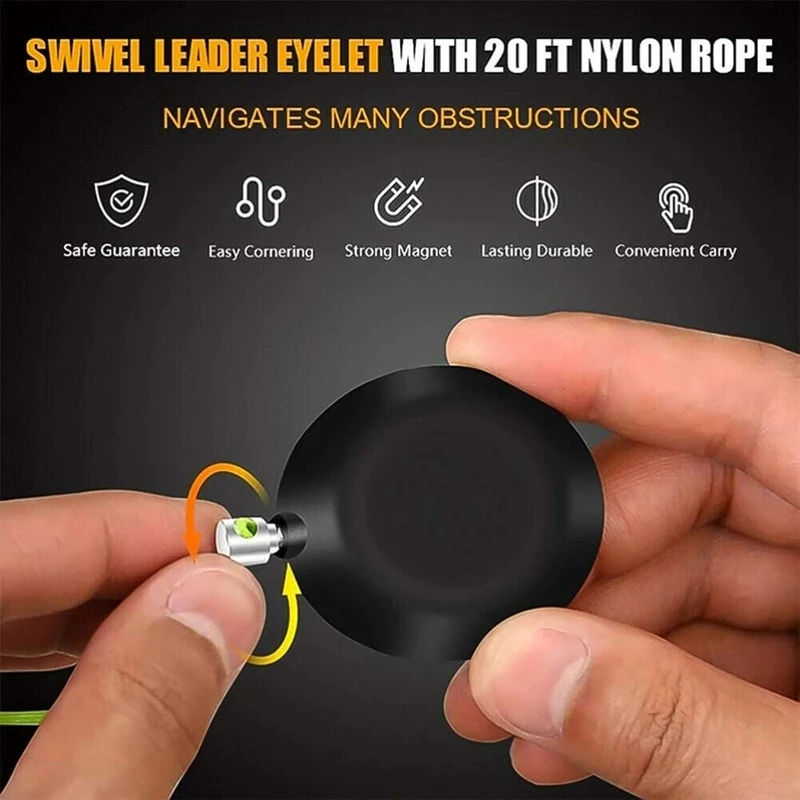 

Fish Tape Wire Puller Wall Fishing Tool, Wire Pulling Tools Cable Fishing Tools Wire Pulling System for Home Outdoors