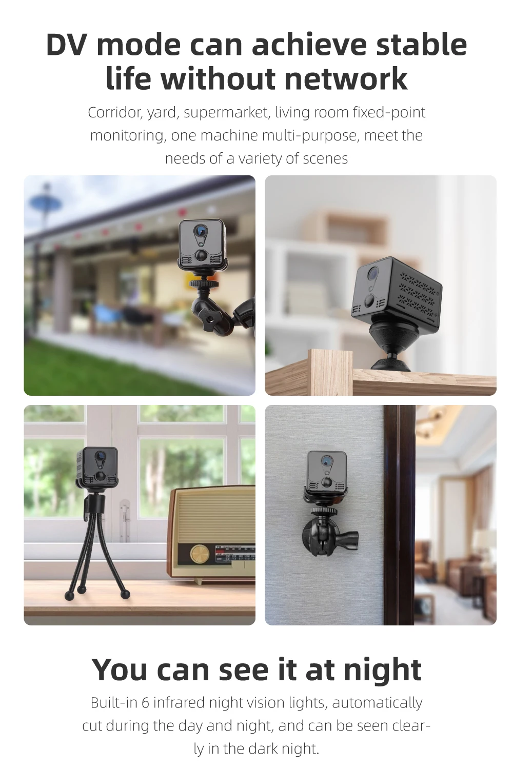 High 4G/Wifi Mini Camera Espia 1080P HD Infrared Night Vision Motion Detection CCTV Micro Camcorder Two-way Audio Small ip Cam |