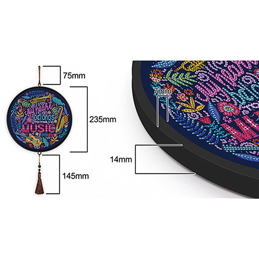 Набор для вышивки крестиком картина 5D с цветами подвеска из страз сделай сам
