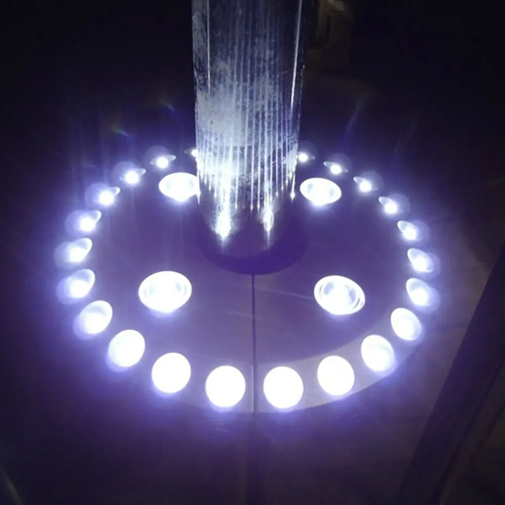 Портативный прочный кемпинговый свет 28LED зонт от солнца походный садовый ночник