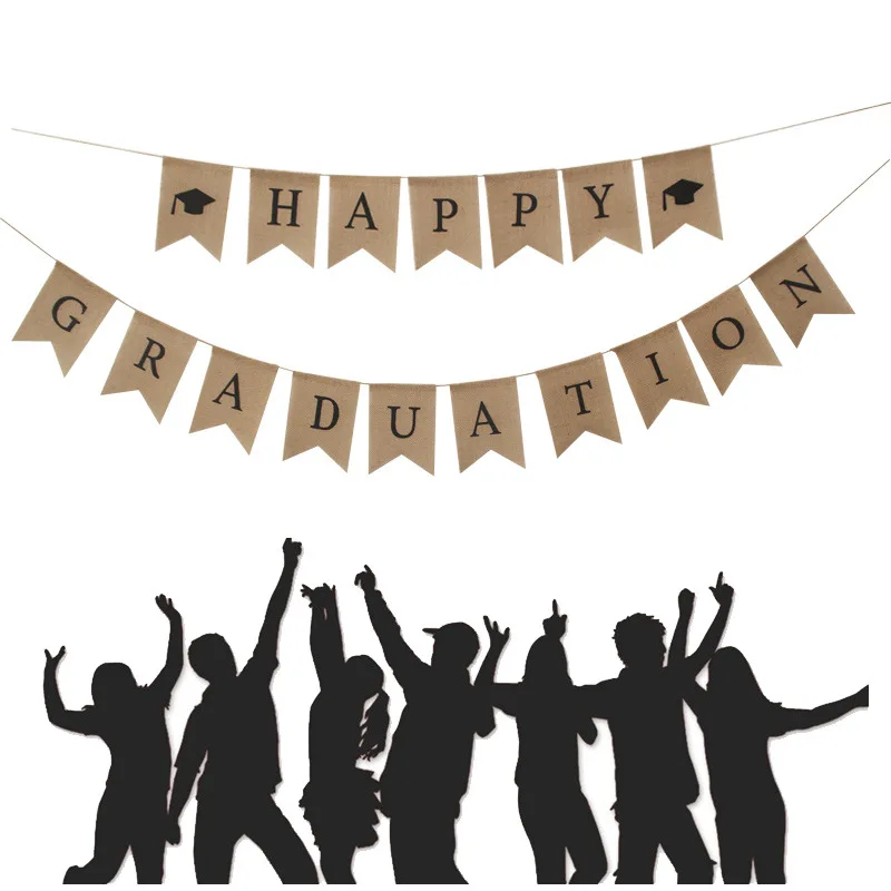 

Выпускной вечерние украшения Выпускной Комплект постельного белья «ласточкиным хвостом» баннер рукоделия