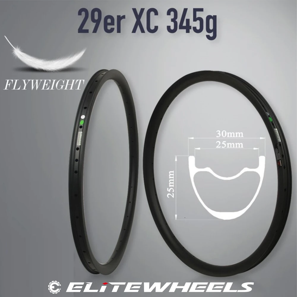 Велосипедный обод Elite углеродный Mtb XC AM DH 29er безкрюковый Асимметричный 27 33 36 40 50 мм
