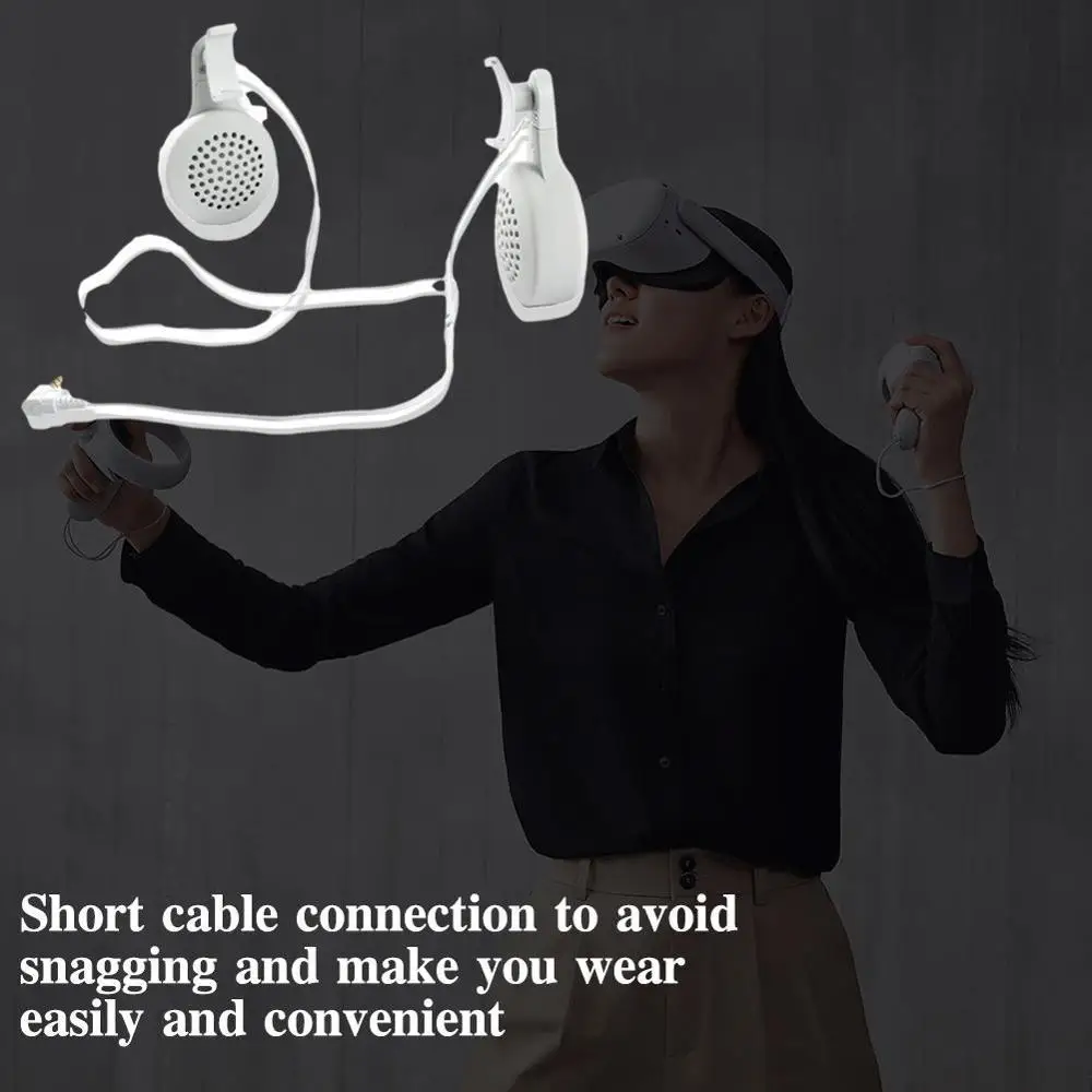 

VR Accessories For Oculus Quest 2 VR Headset Wired Virtual VR Reality Headphone Parts Earbuds Accessories Earphone Wired U9H1