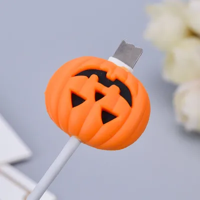 D Кабель Bite милые фрукты кабель протектор для Iphone USB кабель Органайзер Chompers зарядное устройство провода Держатель Pprotege кабель для игрушек забавные - Цвет: D