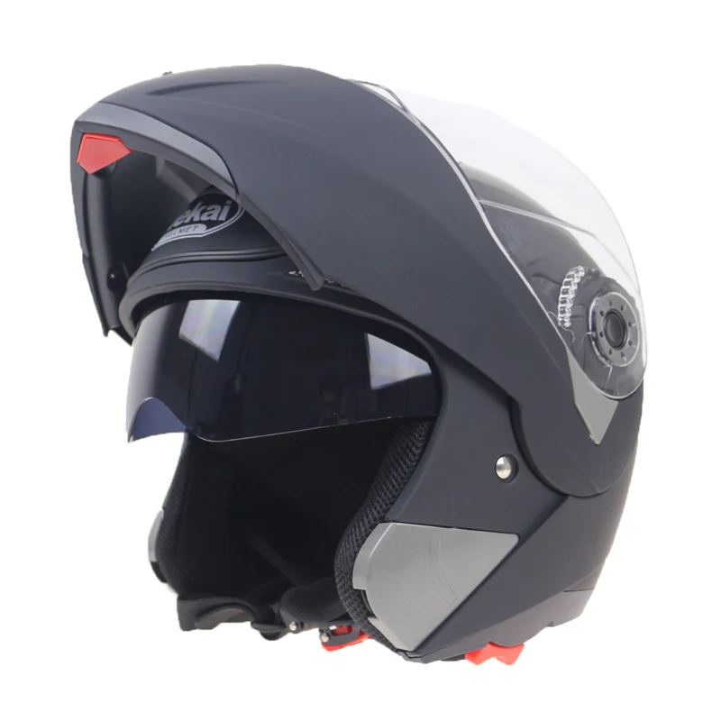 Genuine Jiekai 105 Full Face Face Helmet Spring Autumn Winter Helmet Battery Car Motorcycle Helmet Double Lens Helmet enlarge