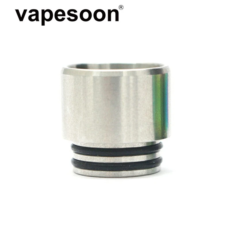 Metal Anti-fried Oil Vape Mouthpiece 810 Drip Tip for e-Cigarette 810 Thread Atomizer Tank Vaporizer - Цвет: Sliver