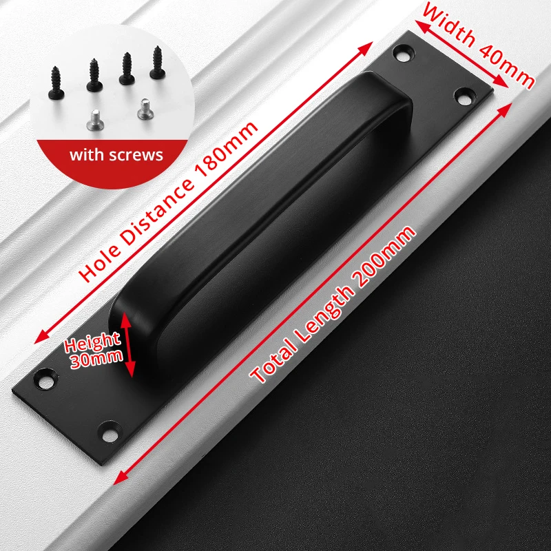 

Ручки для шкафов KAK черные алюминиевые