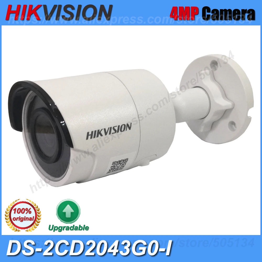 Оригинальная камера Hikvision DS 2CD2043G0 I 4MP H.265 + POE IR Outdoor Bullet Network CCTV IP|Камеры