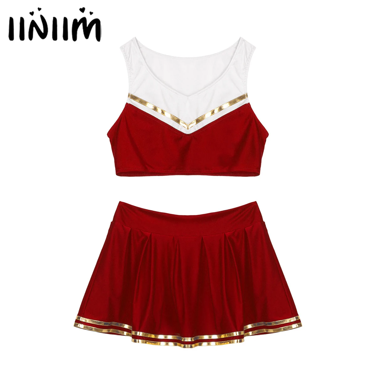 Женский костюм для взрослых черлидера Униформа Японская Школьница сексуальная