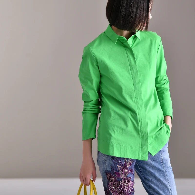 MICOCO C2201 пригородных стиль простой цветной двухсторонний небольшими лацканами и