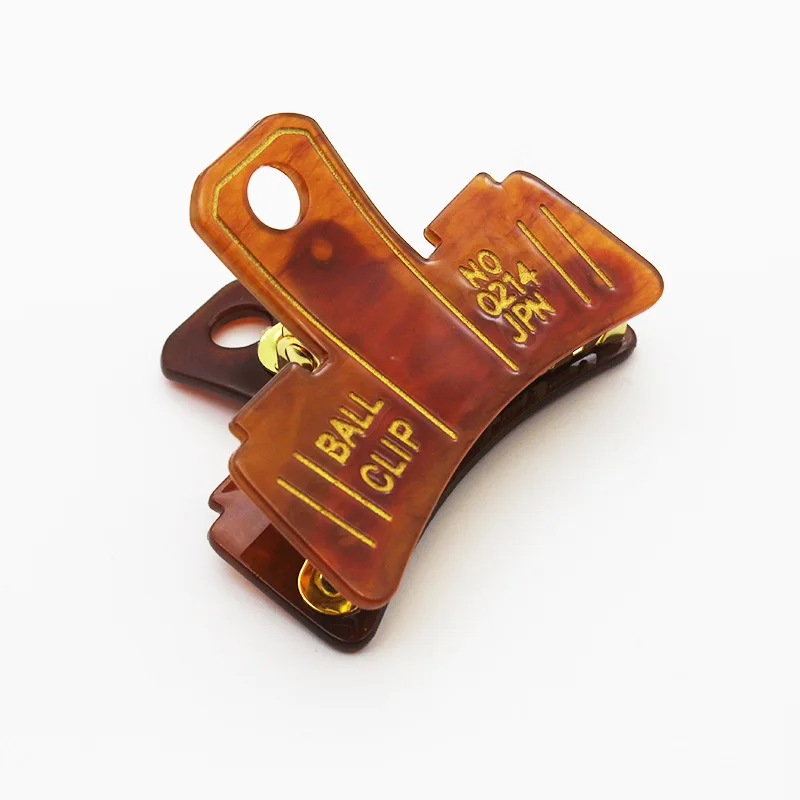 

HANGZHI заколка для волос из ацетата золотого цвета с буквенным принтом, большие коричневые заколки, модные аксессуары для волос для женщин и д...